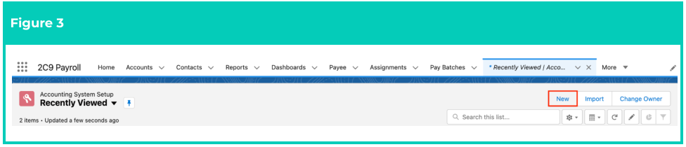 Screenshot from QRG Accounting System Setup