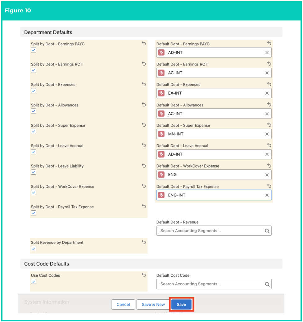 Screenshot from QRG Accounting System Setup