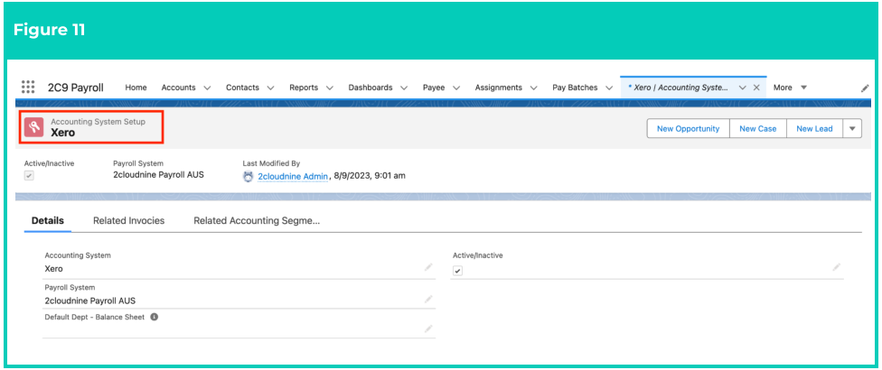 Screenshot from QRG Accounting System Setup