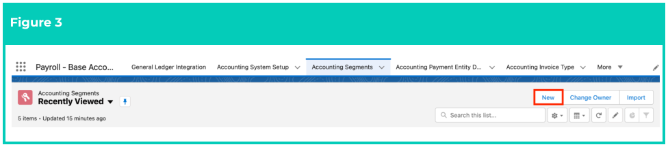 Screenshot from QRG Create Accounting Segments - Assignment Department