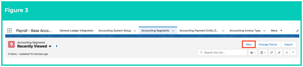 Screenshot from QRG Create Accounting Segments - Cost Code
