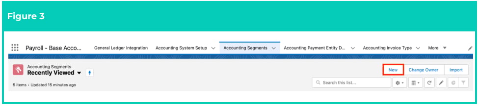 Screenshot from QRG Create Accounting Segments - Invoice Entity