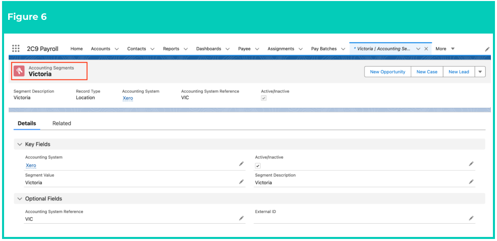 Screenshot from QRG Create Accounting Segments - Location