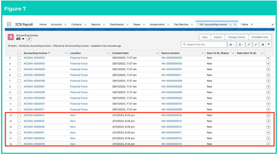 Screenshot from QRG Create an Accounting Invoice