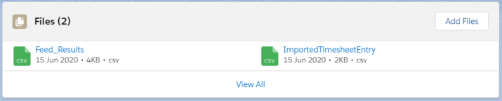 Timesheet files Lightning Web Component