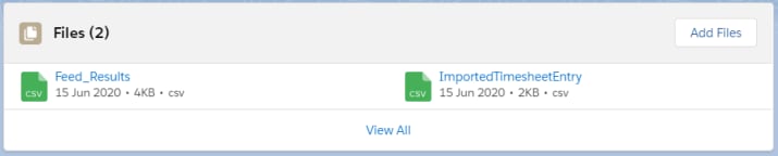 Timesheet files Lightning Web Component