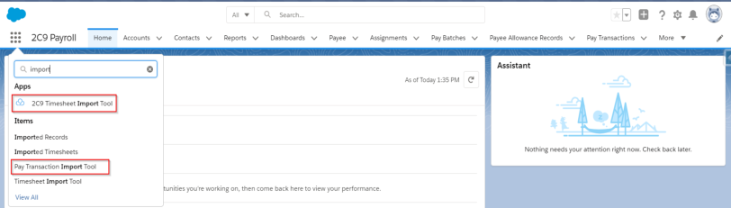 Pay Transaction Import Tool validate file