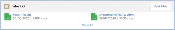 Pay Transaction files Lightning Web Component