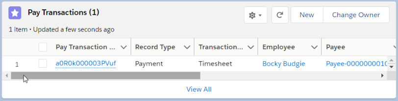 Pay Transactions Lightning Web Component