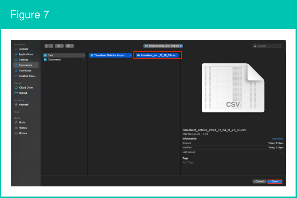 Figure 7: screenshot for QRG Integrated Import Tool - Upload and Process Import Files