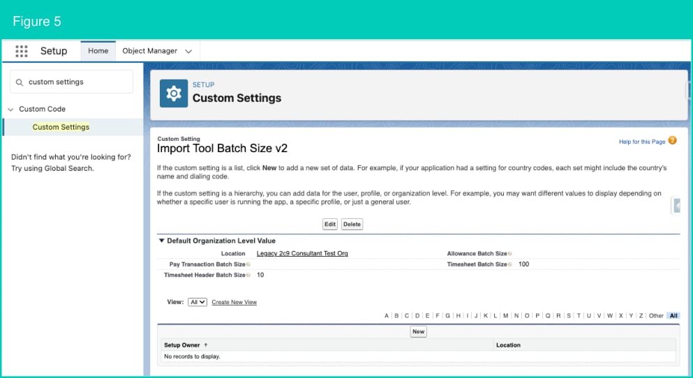 Figure 5: screenshot for Integrated Import Tool - Configuration and Implementation Guide
