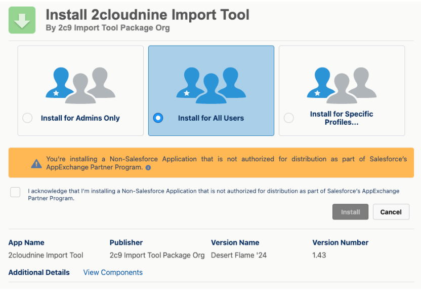 Figure 1: screenshot for Integrated Import Tool - Configuration and Implementation Guide