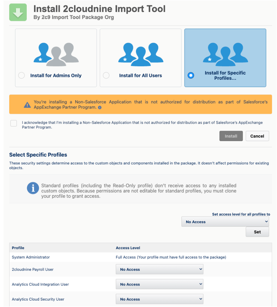Figure 1: screenshot for Integrated Import Tool - Configuration and Implementation Guide