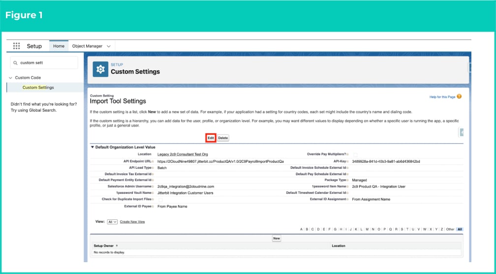 Figure 1: screenshot for Integrated Import Tool - Configuration and Implementation Guide