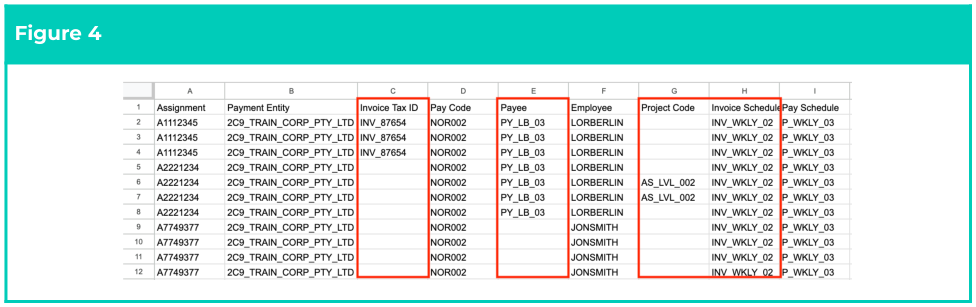 Screenshot from QRG Integrated Import Tool - Populate Pay Transactions CSV Files (Standard)