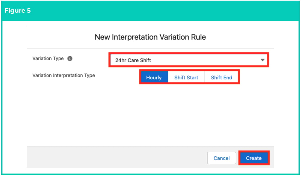 Screenshot from QRG Create Interpretation Rule - Create Custom Interpretation Variation