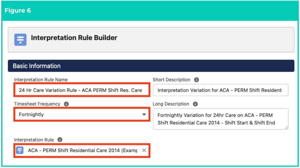 Screenshot from QRG Create Interpretation Rule - Create Custom Interpretation Variation