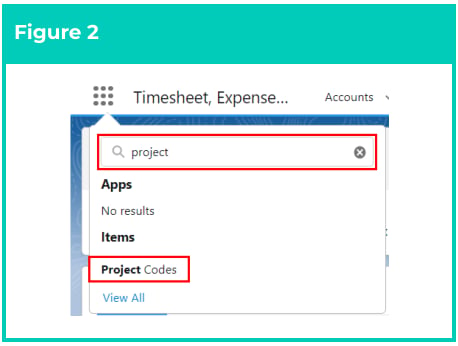 Screenshot from QRG Create Project Codes - Timesheet Activity (Assignment Level)