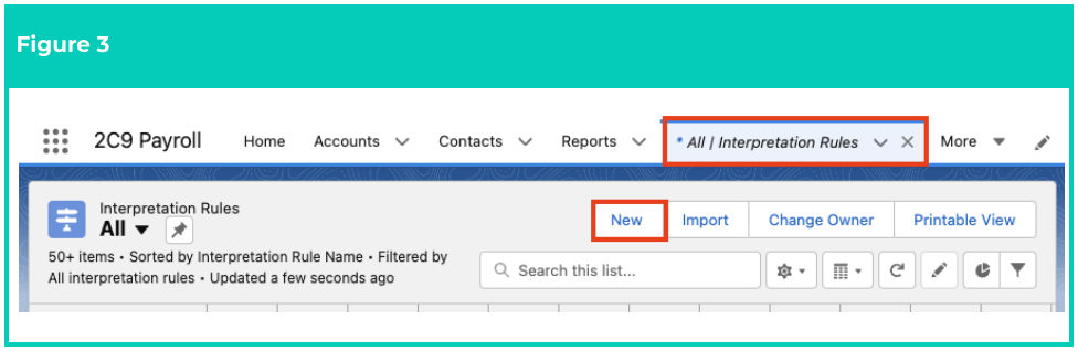 Screenshot from QRG Interpretation Rule Builder - Create Daily Rates Interpretation Rules