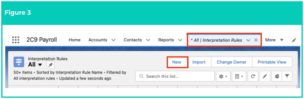 Screenshot from QRG Interpretation Rule Builder - Create Daily Rates Interpretation Rules