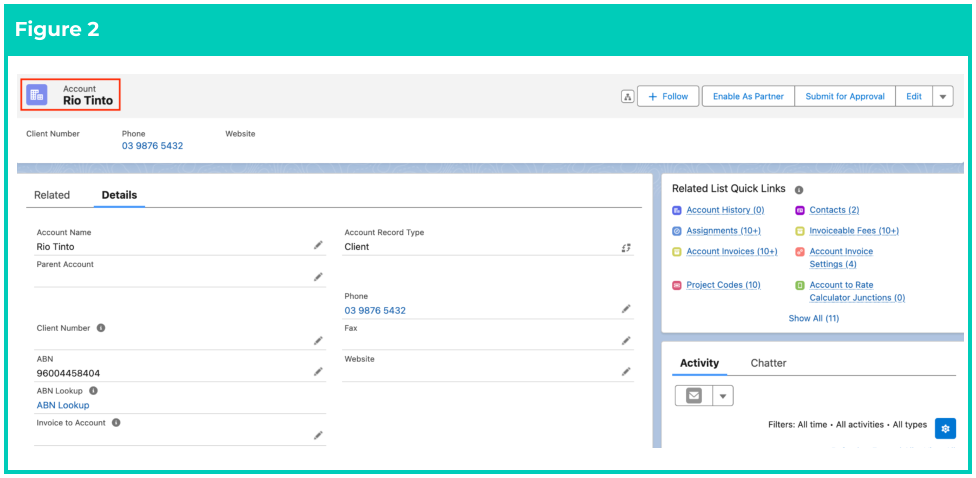 Screenshot from QRG Create Invoiceable Fees