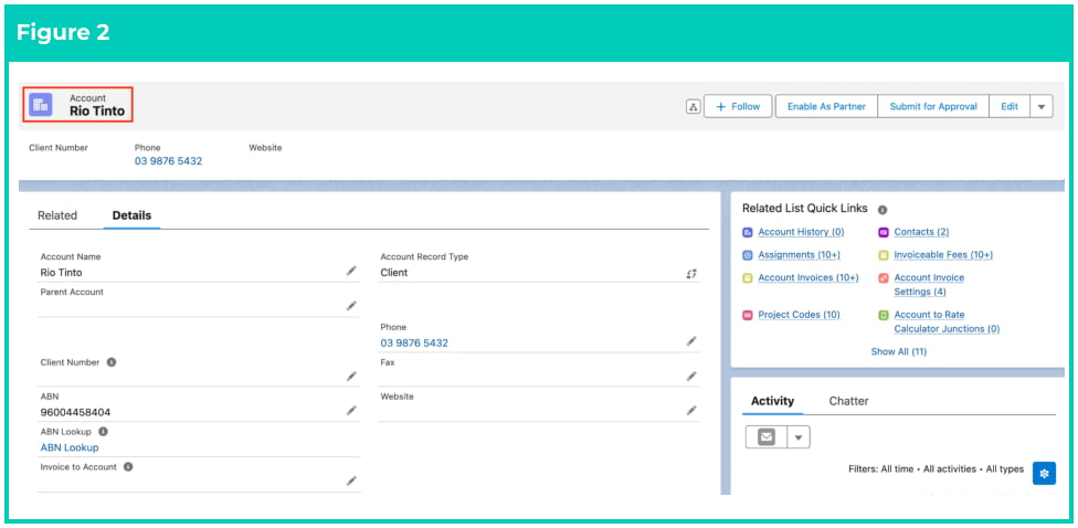 Screenshot from QRG Create Invoiceable Fees