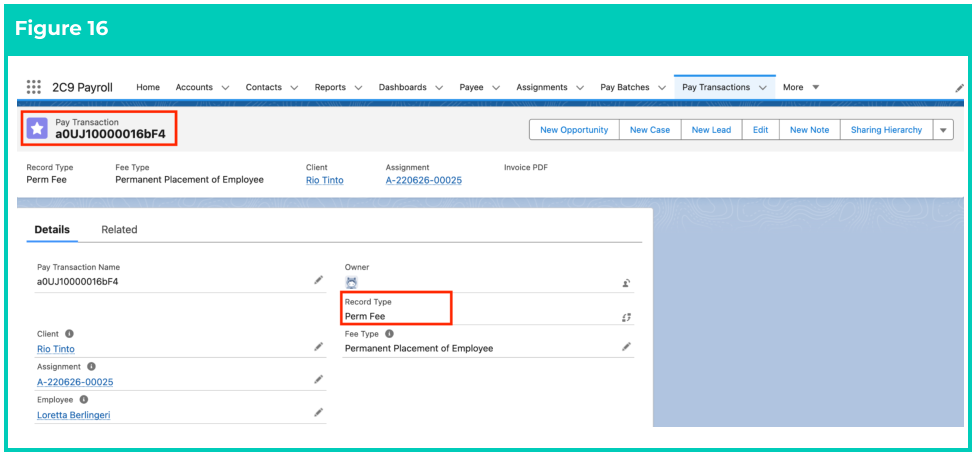 Screenshot from QRG Create Invoiceable Fees