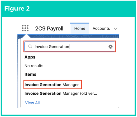 Screenshot from QRG Creating Invoices