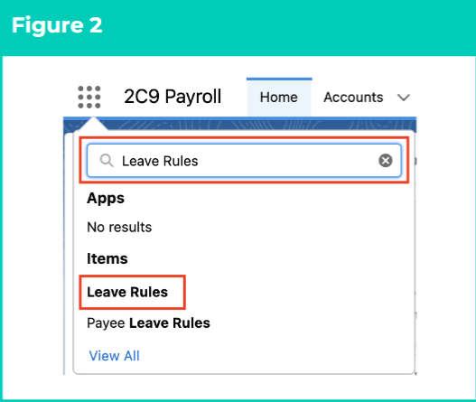 Screenshot from QRG Setup Leave Rule Items