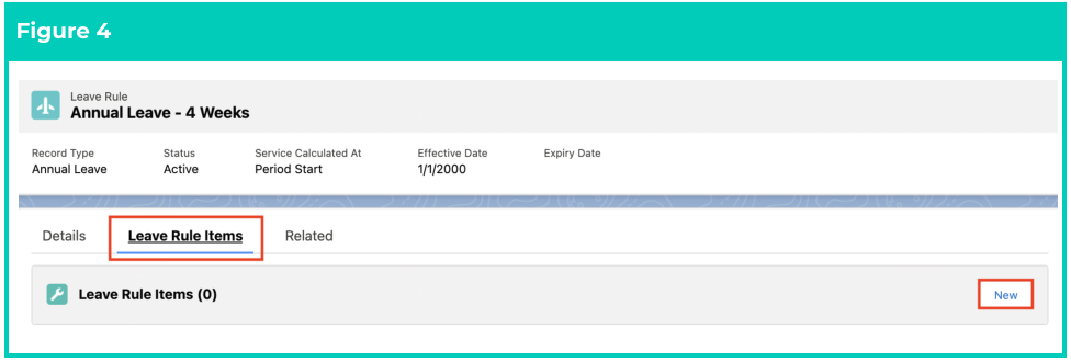 Screenshot from QRG Setup Leave Rule Items