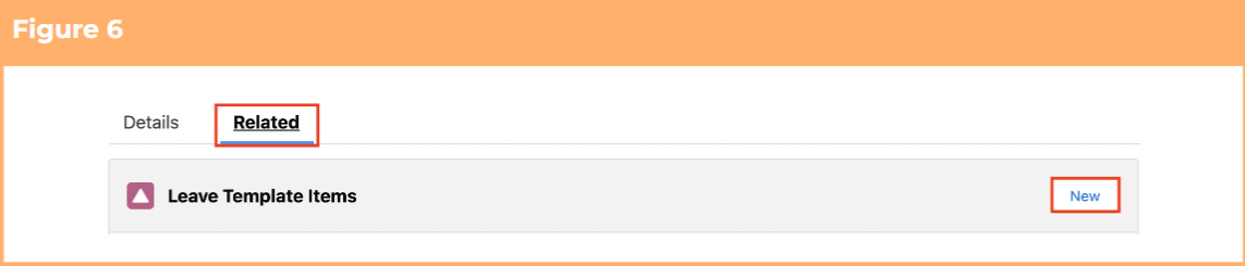 Screenshot from QRG Setup Leave Templates