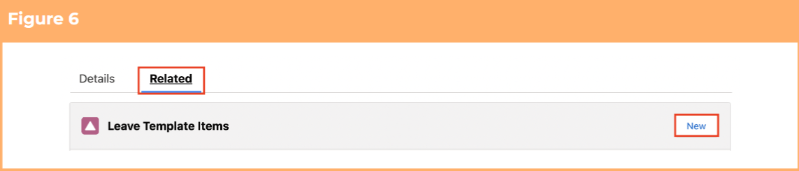 Screenshot from QRG Setup Leave Templates