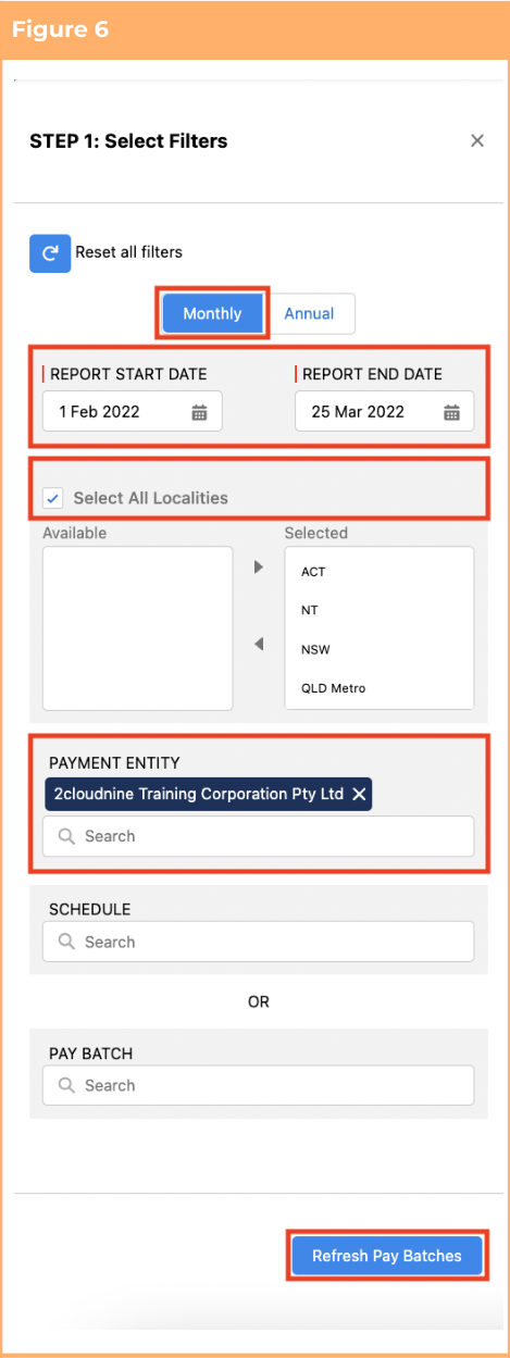 Screenshot from QRG Payroll Tax Lodgements