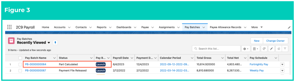 Screenshot from QRG Calculate a single Payee within a Pay Batch