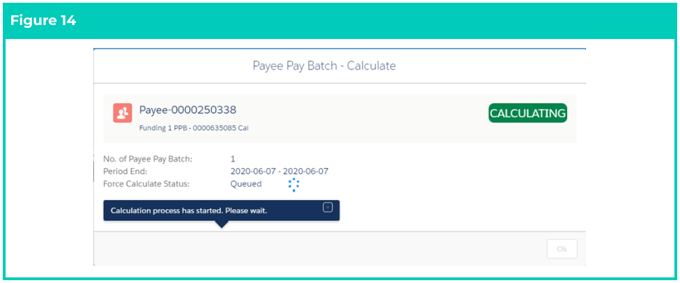 Screenshot from QRG Calculate a single Payee within a Pay Batch