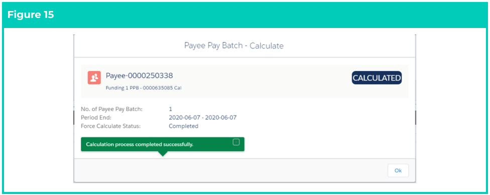 Screenshot from QRG Calculate a single Payee within a Pay Batch
