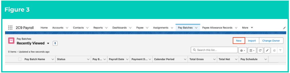 Screenshot from QRG Create a New Pay Batch
