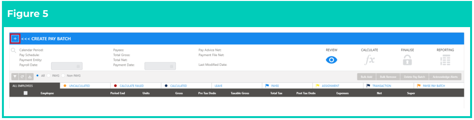 Screenshot from QRG Create a New Pay Batch