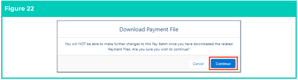 Screenshot from QRG Finalise a Pay Batch