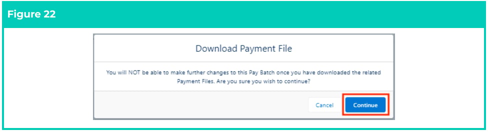 Screenshot from QRG Finalise a Pay Batch