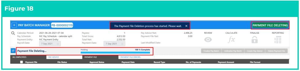 Screenshot from QRG Finalise a Pay Batch