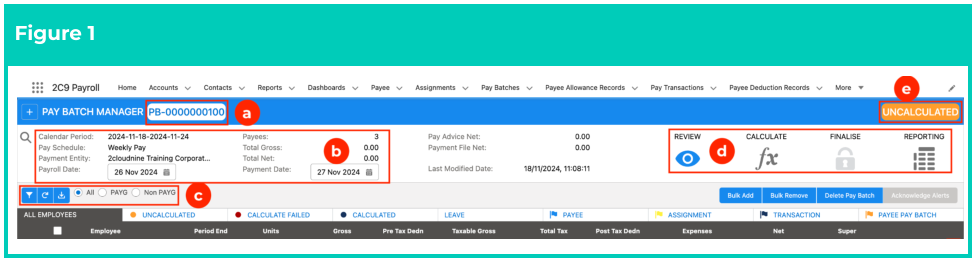 Screenshot from QRG Pay Batch Key Information