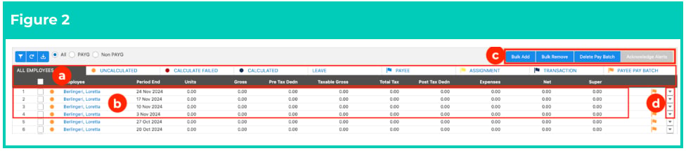 Screenshot from QRG Pay Batch Key Information