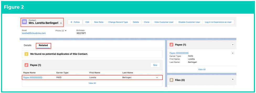 Screenshot from QRG View Leave Accruals via the Payee Leave tab
