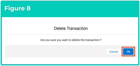 Screenshot from QRG Payee Exit