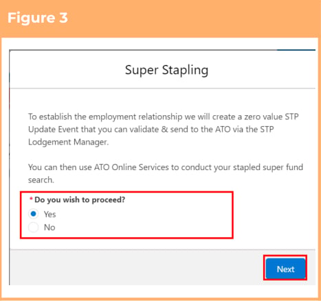 Screenshot from QRG Checking Stapled Superannuation