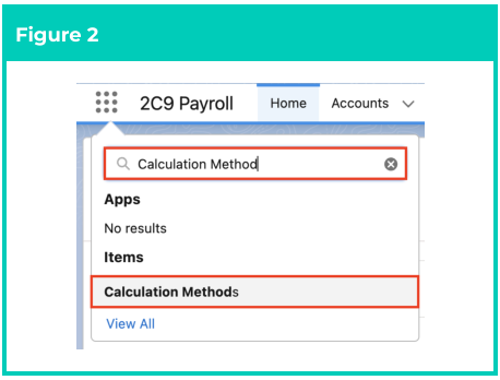 Screenshot from QRG Create a Calculation Method record