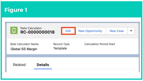 Screenshot from QRG Create Rate Calculators - Employee Specific