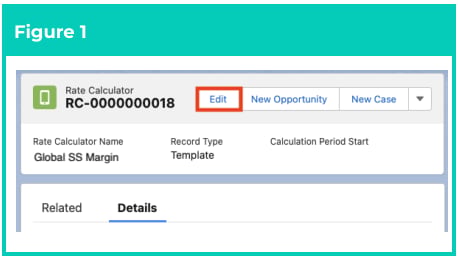 Screenshot from QRG Create Rate Calculators - Employee Specific