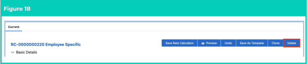Screenshot from QRG Create Rate Calculators - Employee Specific